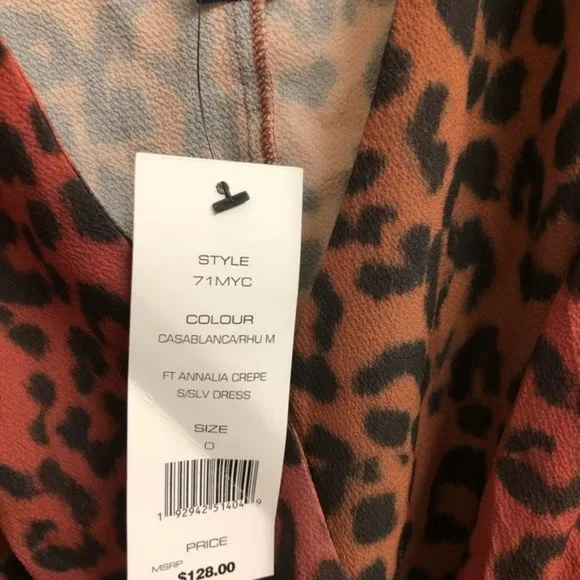 French Connection Annalia Leopard 🐆 Print Dress - Picture 8 of 9